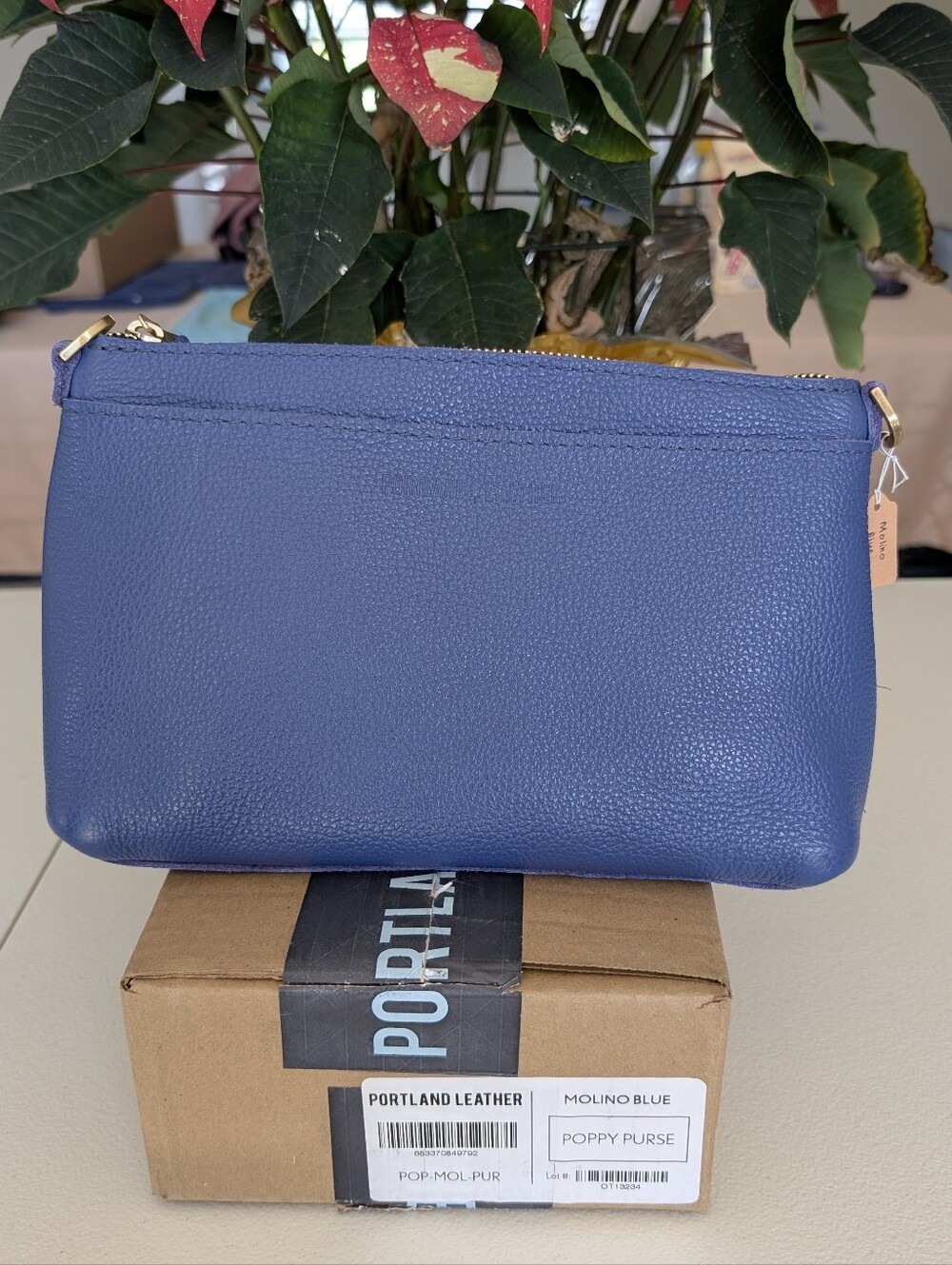 Molino Blue Classic Poppy Crossbody Bag